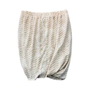 Grey State NEW White Multi Abstract Marais Pull On Comfort Neutral Stretch Skirt